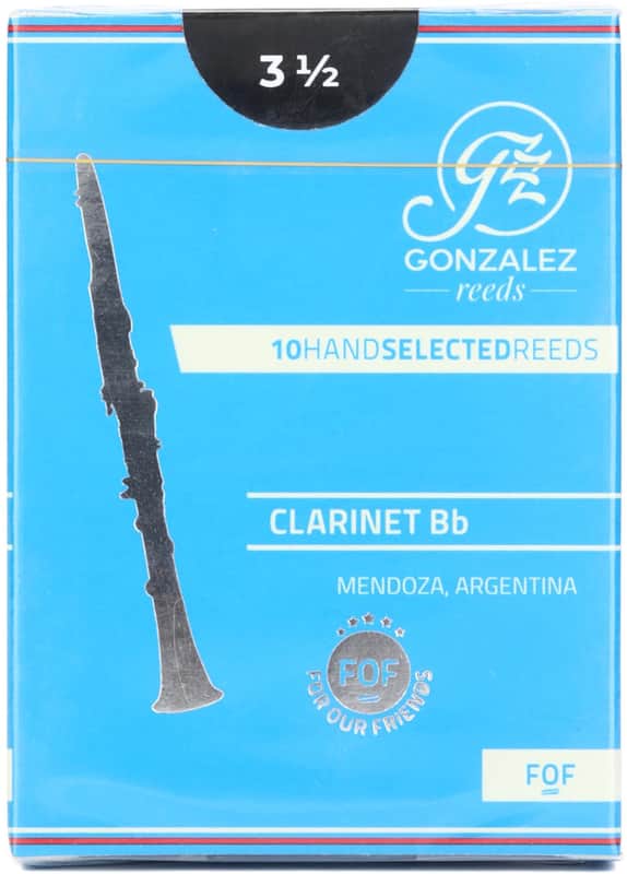 Gonzalez Reeds FOF Reeds for Bb Clarinet - 3.5 (10-pack) (5-pack) Bundle image 1