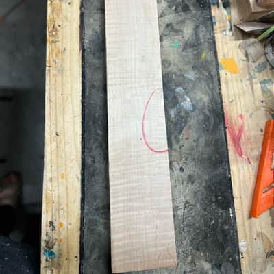 Madlad Instruments 3A Figured Flame Maple Guitar Neck Blank 2026 - Unfinished image 1