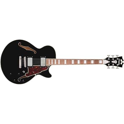 D'Angelico Premier SS Single Cutaway w/ stop-bar tailpiece, Black* w/ DAPSSSBKNS image 9