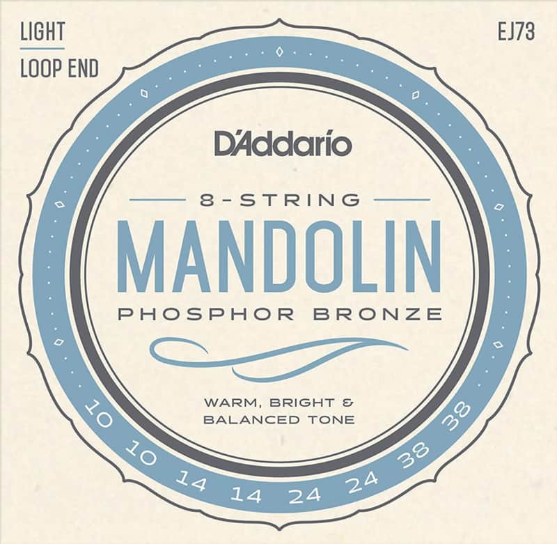D'Addario EJ73 Mandolin Strings, Phosphor Bronze, Light, 10-38 image 1