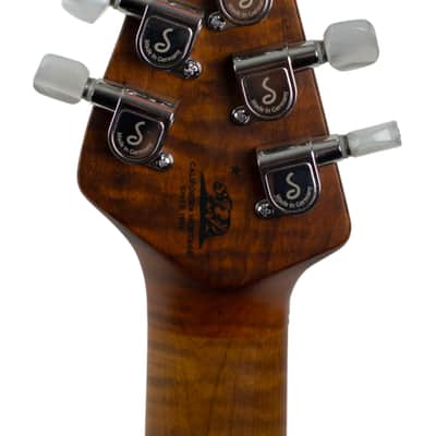 Recent Ernie Ball Music Man Axis Quilted Black Cherry Burst w/Proprietary Design DiMarzio Pickups image 6