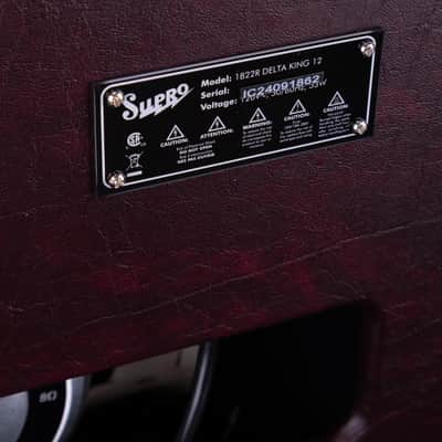 Supro Delta King 12 1x12-inch 15-watt Tube Combo Amp - Burgundy and Cream image 8