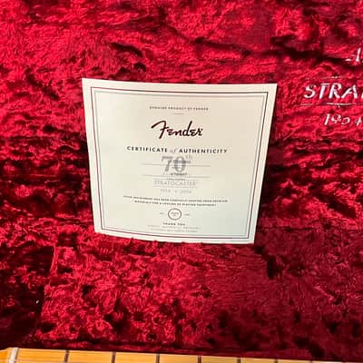 Fender 70th Anniversary American Vintage II 1954 Stratocaster Electric Guitar - 2-Color Sunburst image 8