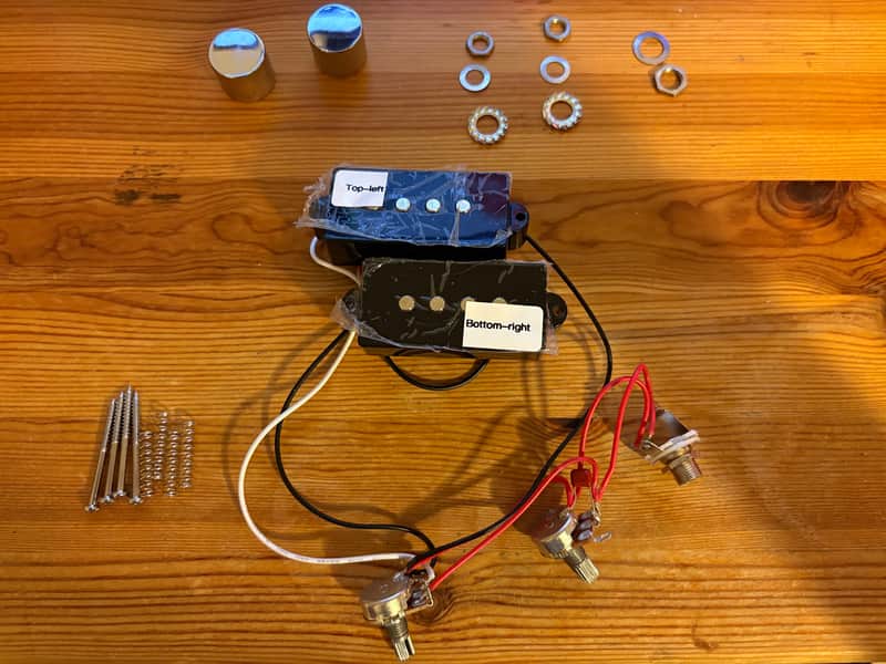 Squier Sonic Precision Bass Pickups and Pots image 1