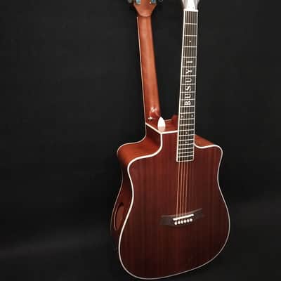 12/6 Strings Acoustic Double Neck, Double Sided Busuyi Double Neck Guitar, Travel Acoustic Guitar image 2