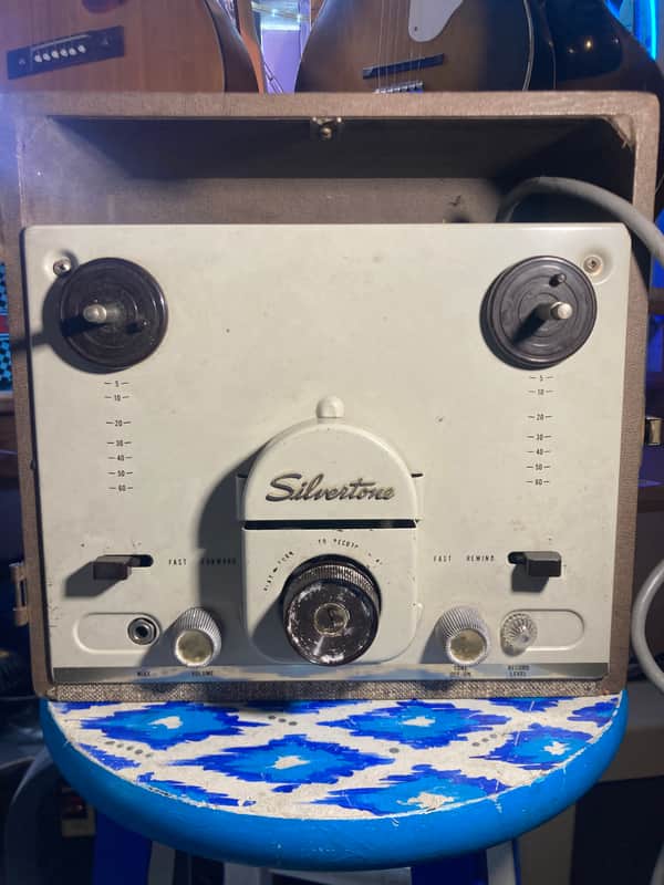 Silvertone Vintage Tube Reel To Reel Player / Recorder 1956-1964 - Tan