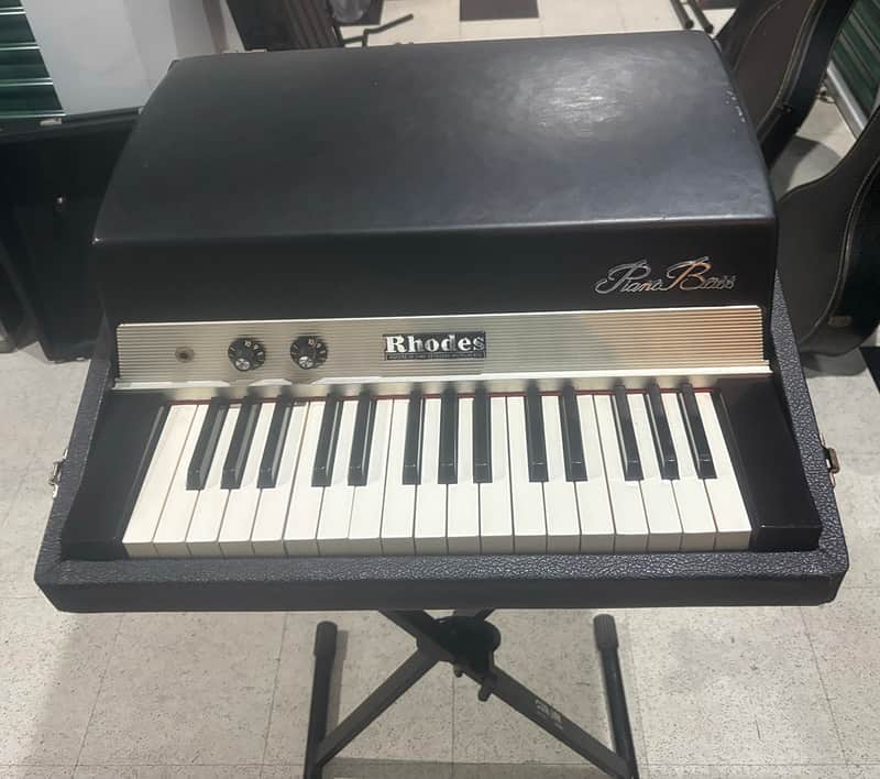 Rhodes Piano Bass 32-Key Electric Piano 1974 - Black image 1