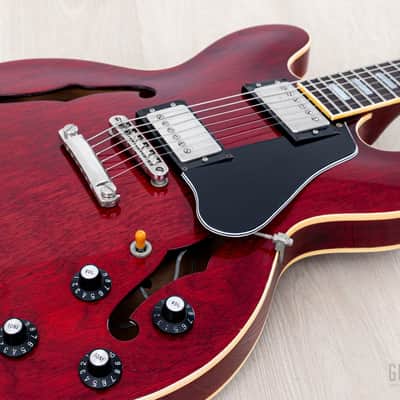 1979 Greco SA-550 Vintage ES Guitar Cherry, Near-Mint w/ Maxon U-1000 & Case, Japan Fujigen image 7