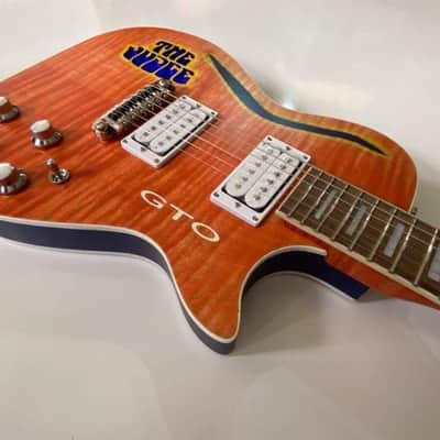 Schellinger Custom Guitars  GTO Judge Themed Guitar 2021 Carousel Red image 4