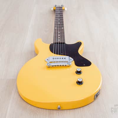 2002 Gibson Prototype One-Off Les Paul Junior Contour Double Cut TV Yellow w/ Case, COA image 10