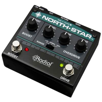 Radial ToneBone North-Star Overdrive/Power Booster 2010s - Black/Teal image 2