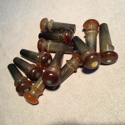 NOS  Vintage Snakewood End Pins w/Pearl Dot for Iconic and Boutique Guitars. image 5