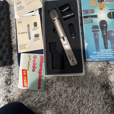 AKG C1000 S Small Diaphragm Multipattern Condenser Microphone 2000s - Nickel image 3