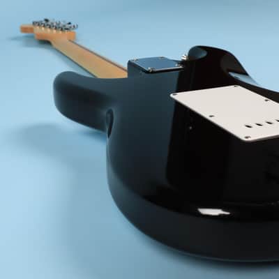 1989-1990 Fender MIJ Stratocaster Strat Japan Maple Neck Black Electric Guitar image 14