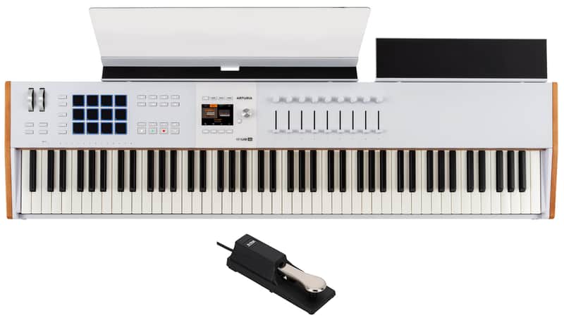 Arturia KEYLAB 88-Key Mk3 White USB Midi Keyboard Controller+Sustain Pedal image 1
