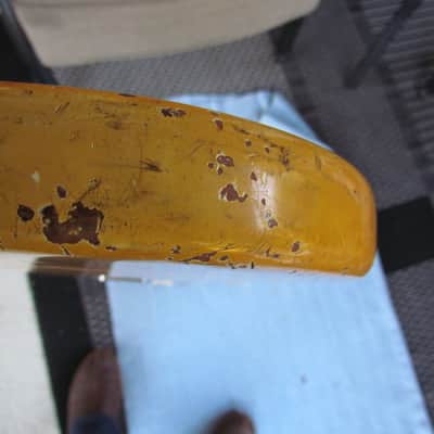 1967 Fender Mustang Worn But Cool Yellowed Out White Finish With Original Case Vintage Fender Mustang White & Worn image 10