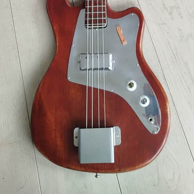 KENT by Teisco Model 534 Basin Street Bass 1965 - Dark Natural, Black image 9