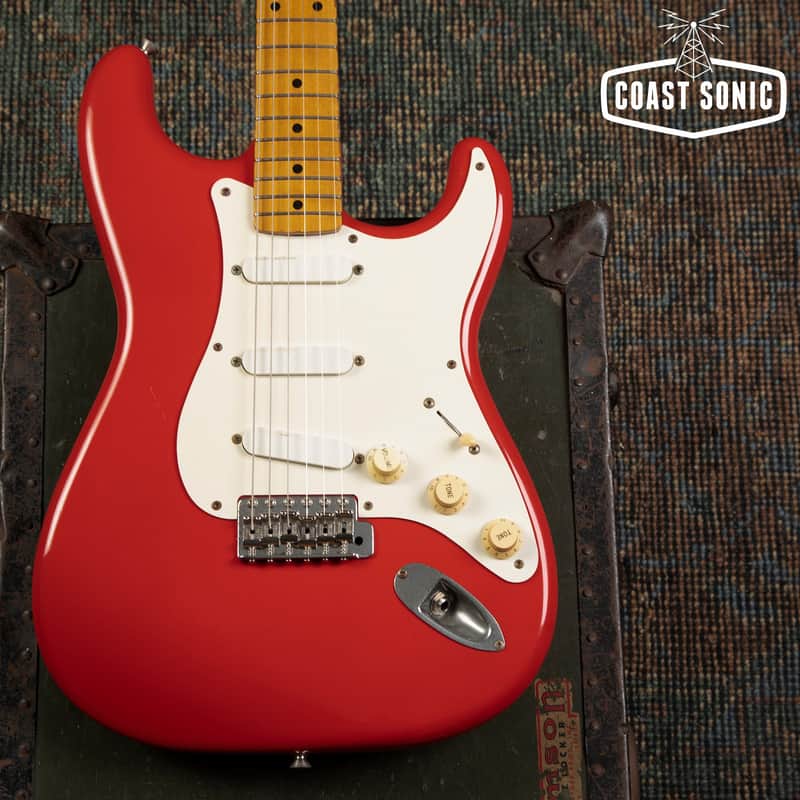 超希少 レフティ フェルナンデス FST Fender Lace Sensor 1988 Fender '54 Reissue Stratocaster ST54-77LS Made in Japan w