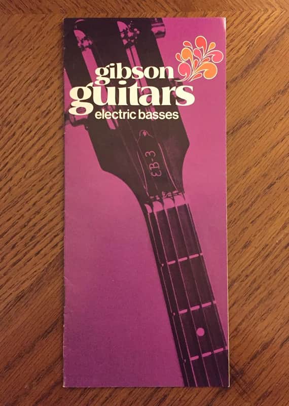 ORIGINAL Vintage 1970 Gibson Electric Basses Catalog - 8 page catalog VERY RARE! image 1