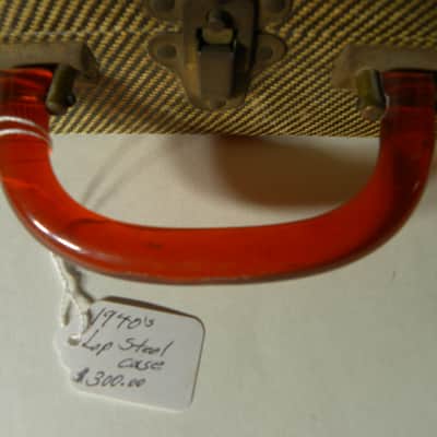 1940's lap steel hard case, Lucite handle, blue interior, EXCELLENT Condition- Magnatone image 3