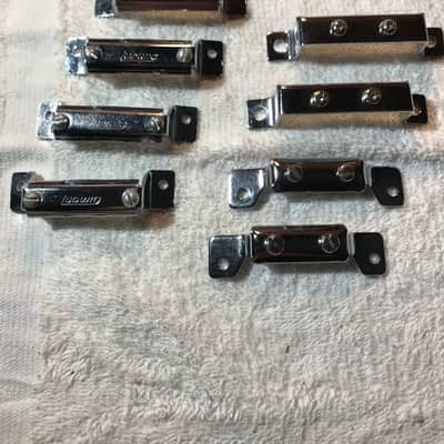 Ludwig P32 NOS Snare Butts (4) and 2 +2 other Snare Butts 1980's - Chrome image 2