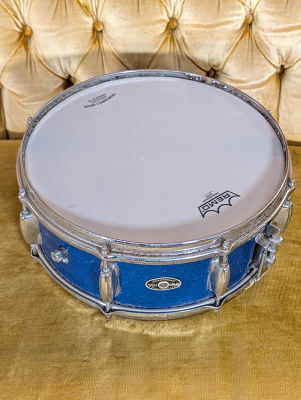 Slingerland Blue Sparkle Snare 5"x14" Early 70's - Blue Spakle image 1