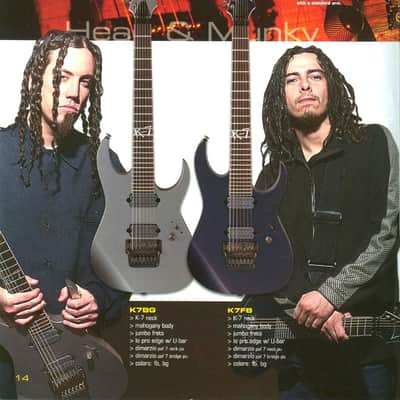 Ibanez K7-FB (J-Craft) Korn Signature 2001 - 2006 - Fire Spark Blue image 20