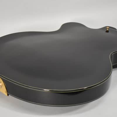 1993 Jim Triggs Round Midnight Archtop Black Finish image 4