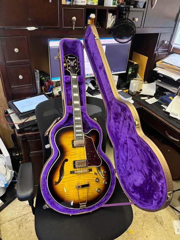 Ibanez AF95FM-AYS Artcore Expressionist 2018 - Present - Antique Yellow Sunburst image 1