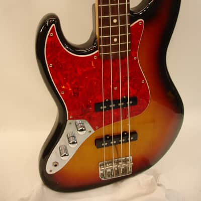 1995 Fender Jazz Bass Left-Handed 4-String Electric Bass Guitar, 3-Tone Sunburst w/ Case image 3