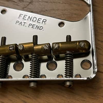 Fender Custom Shop RSD Tele Saddle Bridge Chrome American Vintage Original USA Telecaster NOS image 4