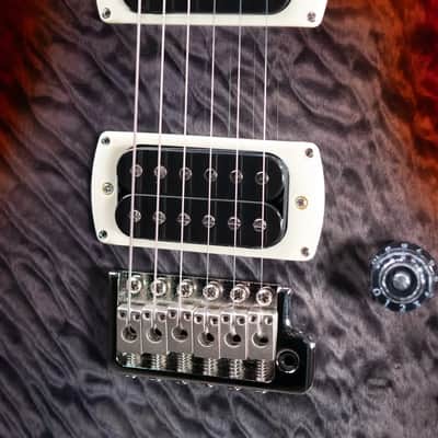 PRS SE Custom 24-08 Electric Guitar - Charcoal Cherry Burst with Gig Bag image 9