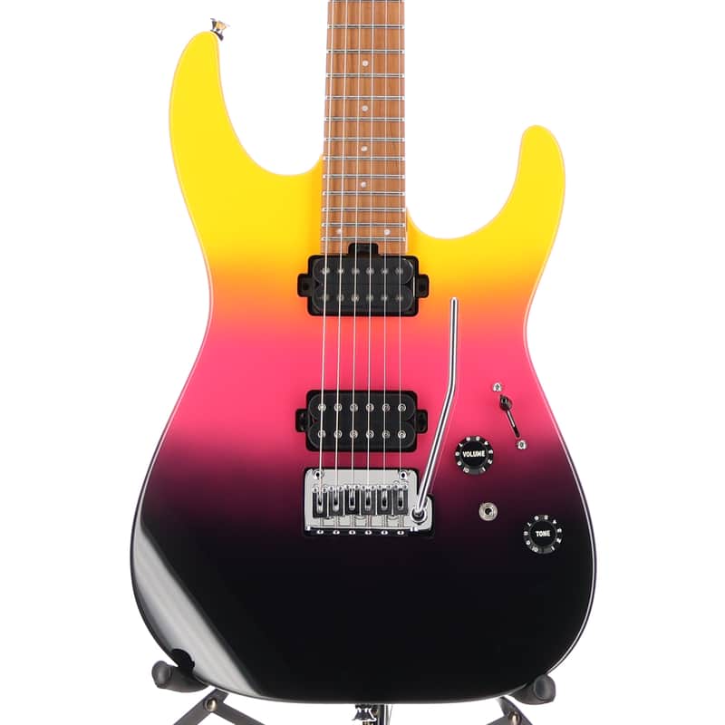 Charvel Pro-Mod DK24 HH 2PT CM, Caramelized Maple Fingerboard, Malibu Sunset, Stage Ready (SR) (00433) image 1
