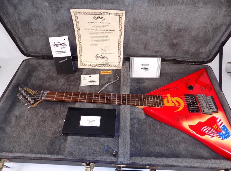 1989 Kramer Gorky Park Balalaika Floyd Rose w/Case, COA & Xtras image 1