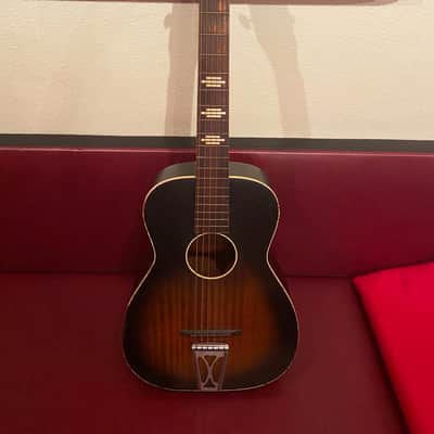 Harmony USA Stella H929 Parlor Guitar Late 1950s Sunburst image 1