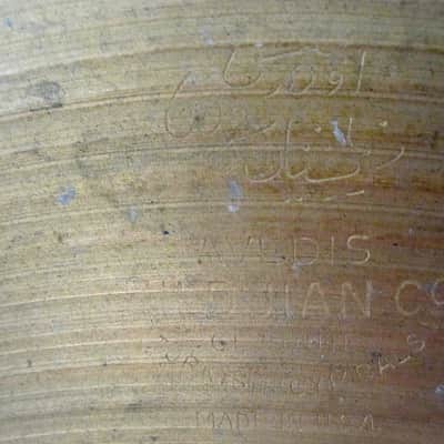 14" Zildjian A Paper-Thin Hihat Cymbal - Vintage 1960s image 6