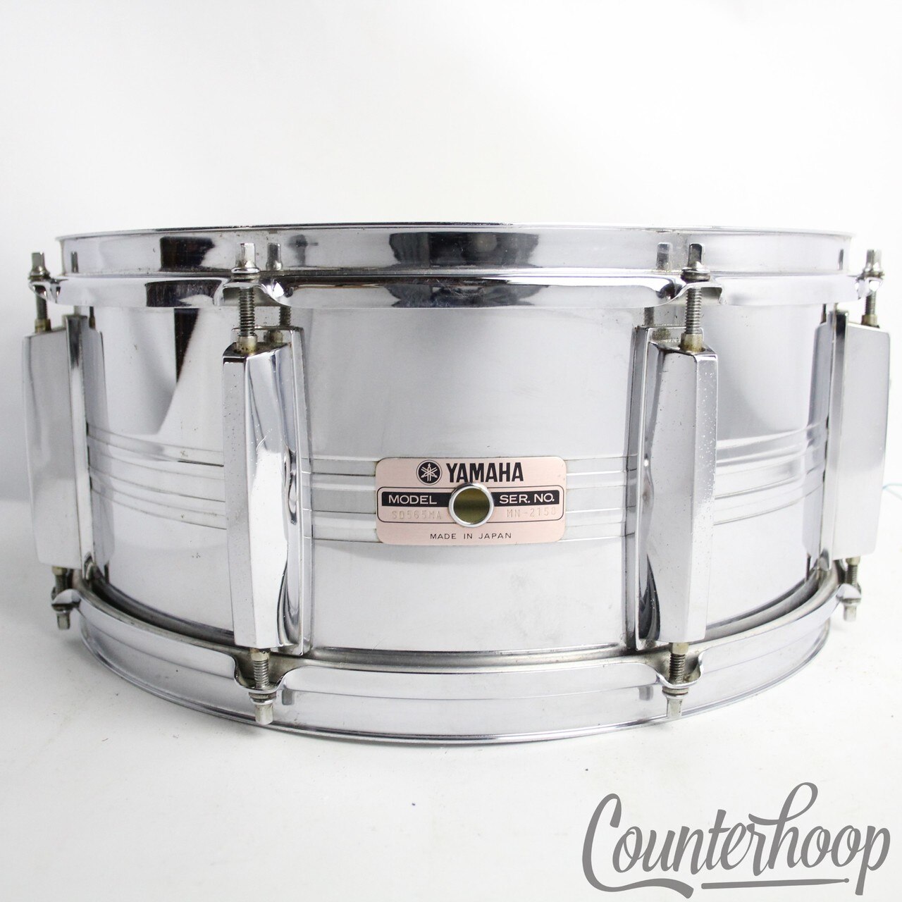Yamaha SD-565MA 14x6.5"Snare Drum Steel 8-Lug Chrome Vintage 80s Made In Japan* — main photograph