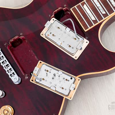 1996 Gibson Les Paul Standard Flame Top Wine Red One-Piece Body, 100% Original w/ Case image 16