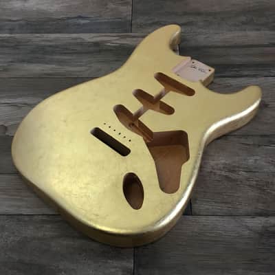 Made to Order - FRANCHIN Mercury guitar body Glossy METALLIC LEAF (Gold/Silver/Copper) Basswood Poplar Stratocaster-Strat-S-Style Made in Italy image 9