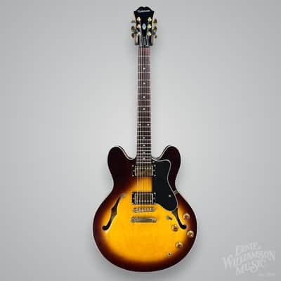 Epiphone Dot Deluxe Vintage Sunburst Semi Hollowbody Electric Guitar image 4