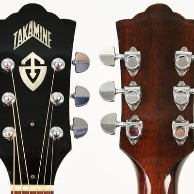 1977 Takamine F366S Jumbo Acoustic Guitar - Rare Lawsuit Era Guild Copy, Nice Example with TKL Case! image 12