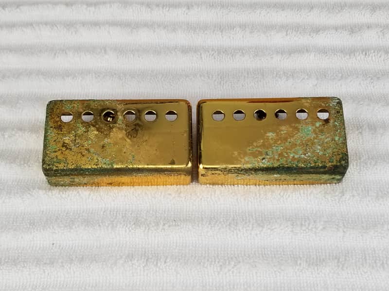 1960s Gibson Gold Humbucker Pickup Covers image 1
