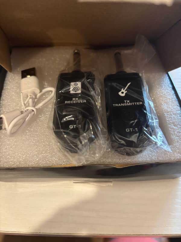 K-007 UHF Guitar Wireless TX/RX Set - Black (1) Transmitter, (1) Receiver NEW! image 1