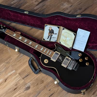 2012 Gibson Alex Lifeson Signature Les Paul Axcess RARE Ebony Black #AL717 Original Run COA & OHSC image 2