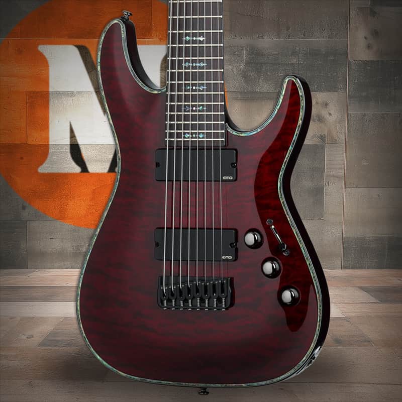 Schecter Hellraiser C-8 Electric Guitar - Black Cherry (103) image 1