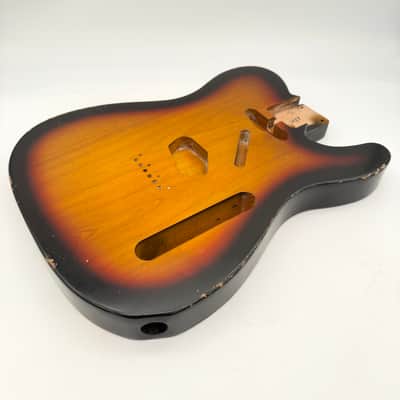 MJT Telecaster Body Relic Alder 2-Piece Nitro 3-Tone Burst mjt6660 image 1
