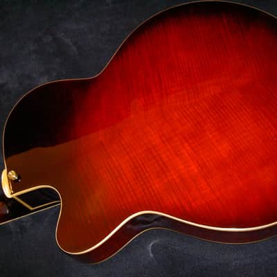 Carved Solid Wood Peerless Cremona Jazz Archtop Electric Guitar w case (small repair on the top) image 4