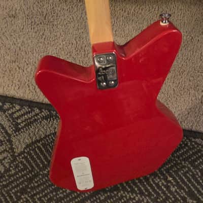 Loog Mini 3-String Electric Guitar Red Kids Beginner Travel Guitar image 3