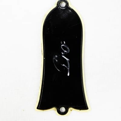 Gibson Les Paul Deluxe Pro - Trussrod Cover 1977 - Black image 1