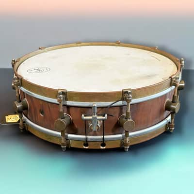 A&F Drum Co. 4x14 Raw Copper Snare - Raw Copper Petina image 2